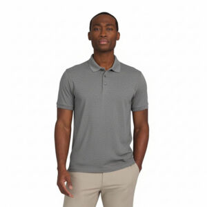 CHAPS Core Golf Perf Gray Polo Shirt in Micro Chip 2XL